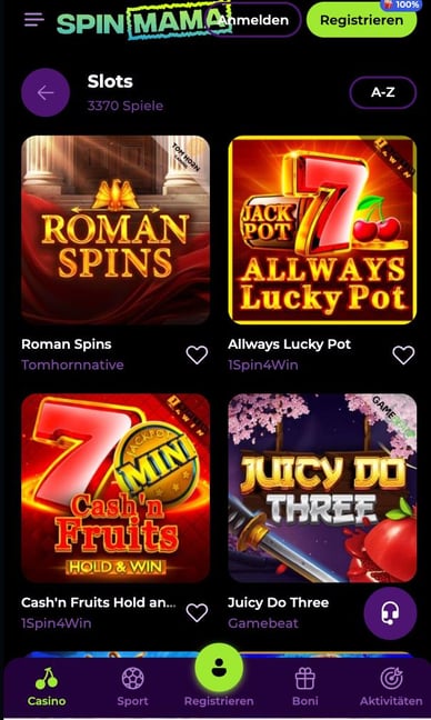 Odkryj świat gier online w Spinmama PL